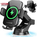 Wireless Car Charger, Fast Charging Phone Holder 3 1 Mount Auto Clampin. Fixed Price $42.03.