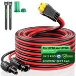 Bateria Power Solar Panel Cable For Ecoflow Anker Solix 10AWG 50FT XT60. Fixed Price $159.68.