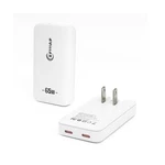 Flat 2-PORT Wall Charger 65W Slim Block Usb-c Super Fast Char... Ship. Fixed Price $30.10.
