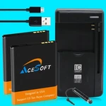 High Power 2X 1520MAH Battery Home Charger Cable For Alcatel Smartflip 4052C New. Fixed Price $49.40.