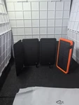 Hiluckey HI-S025 Solar Charger 25000MAH Power Bank 4 Foldable Panel Orange Black. Fixed Price $29.99.