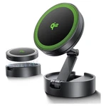 Threekey QI2 Certified Magsafe Mount Charger,car Wireless CHARGER,15W Mag.... Fixed Price $32.99.