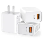 Pack Usb Wall Charger, 20W Durable Dual Port Qc+pd 3.0 Power White. Fixed Price $27.26.