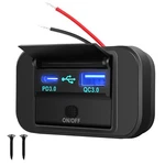 Gemcoo 12V Rv Usb Outlet, 38W Pd QC3.0 24V Car Charger Socket Power Outle.... Fixed Price $17.06.
