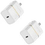 Otterbox Fast Usb-c Wall Charger 20W, Two-pack Cloud Dust White. Fixed Price $24.95.