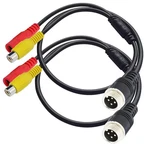 Ayecehi 4 Pin Aviation To Adapter Rca+dc Famale, Black. Fixed Price $13.35.