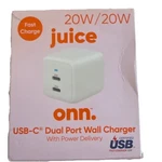 Juice Onn 20W Usb Dual Port Fast Charger. Fixed Price $15.00.