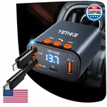 Bluetooth Car Adapter With Retractable Charger, Upgrade 5.4 Fm Transm. Fixed Price $34.47.