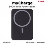 3 Pack Mycharge 5000 Mah Magnetic Power Bank Wireless Battery For Samsung Iphone. Fixed Price $29.90.