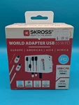 Skross World Travel Adapter Usb 65 Pd Americas Europe Asia And Beyond. Fixed Price $50.00.
