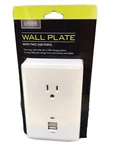 Living Solutions Wall Plate With Two Usb Ports. Fixed Price $10.00.