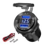 12V Usb Outlet Dual QC3.0 & PD3.0 Port Car Charger Socket With Voltmete.... Fixed Price $23.72.