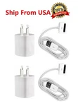 2X Home Wall Ac Charger +30 Pin Data Sync Usb Cable Cord For Iphone 4 Ipod Nano. Fixed Price $8.99.