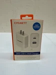 Cygnett CY3887POFLW 38W Dual Usb Wall Charger. Fixed Price $9.99.