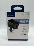 Insignia- 65W 3-PORT Usb-c/usb Wall Charger For Smartphones. Fixed Price $20.99.