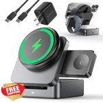 Zeehoo 3-IN-1 Foldable Magnetic Wireless Charging Station, QI2 Certified 15W .... Fixed Price $172.99.