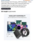 Super Fast Charger Type To 2 Pc Iphonecharging Block 64 Inches. Fixed Price $11.48.