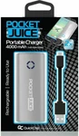 Tzumi Pocket Juice Portable Power Bank Charger Silver 4000 Mah 2.4A Max Output. Fixed Price $19.95.