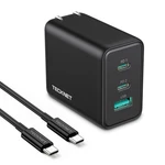 Tecknet Usb Fast Block 65W Pd 3.0 Gan Wall CHARGER,3-PORT Foldable .... Fixed Price $37.49.