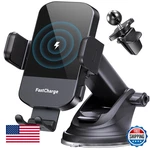 Chgeek Wireless Car Charger 15W Charging Auto Clamping Phone Mount. Fixed Price $43.32.