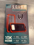 Solar Power Bank 10000MAH Usb-c With Led Flashlight IPX4 Water Resistant. Fixed Price $29.89.