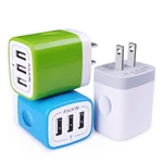 Usb Plug-in Wall Charger, Charging Block, Ailkin 3PACK, MULTICOLOR-2. Fixed Price $20.07.