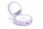 Makeup Led Lighted Cosmetic Mirror 2X Pocket Size With 3000MAH Power Bank. Fixed Price $11.99.