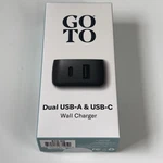 Goto Wall Charger, Dual 12W Usb-a Usb-c, Compatible With Iphone/android Devices. Fixed Price $10.98.