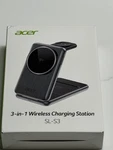 Acer SL-S3 QI2 3-IN-1 Wireless Charging Station Usb-c, Silver Gray, Cable/ac. Fixed Price $40.00.
