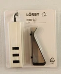 Ikea Lorby 3 Port Usb Charger With Clamp Black 6 Cord. Fixed Price $14.99.