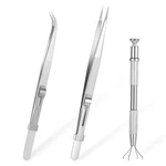 Bohuiz 3 Pack Diamond Holder Pick Up Tool Stainless Steel Tweezers Ge.... Fixed Price $10.52.