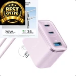 Anker Nano Usb Charger, Ultra-fast 70W Output 3-PORT Pink. Fixed Price $51.99.