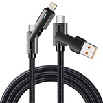 100W Fast Charging Cable 4 Multi Usb To Iphone Charger Cords. Fixed Price $17.99.