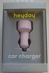 Heyday Usb Car Charger 3.1 AMP/15.5W- Pink #13 (box 55). Fixed Price $7.99.