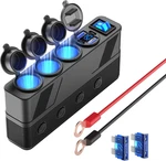 12V 24V Car Charger Socket Splitter With 10FT/3M Cable, Cigarette Lighter. Fixed Price $46.48.
