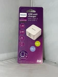 Philips Mobility Elite Usb-a / Usb-c Dual Port Wall Charger White Factory Sealed. Fixed Price $10.00.