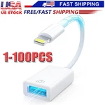 Camera Usb Female Otg Connector Adapter Cable For Apple Iphone Ipad Ipod Lot. Fixed Price $29.19.