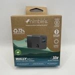 Nimble Wally Mini+ Compact Dual Charger 30W Pd Fast Charging Usb-c New. Fixed Price $9.50.