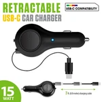 Cellet Usb-c Retractable Car Charger 15W Fast For Iphone 15/16 & Samsung. Fixed Price $14.99.