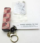 New Kate Landry Power Bank Cell Phone Charger The Go Keychain Geometric Blush. Fixed Price $13.98.