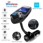 Wireless In-car Fm Transmitter MP3 Radio Adapter Fast Usb Charger Aux-in Tf. Fixed Price $15.36.