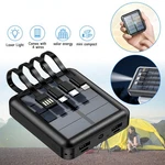 300000MAH Usb Portable Charger Solar Power Bank For Cell Phone 4 Output Ports. Fixed Price $12.98.