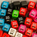 Lot Of 10 Fashion Mini Usb Wall Chargers, Mixed Colors, Bulk Wholesale Deal. Fixed Price $21.09.
