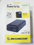 Scosche Gobat Power To Portable Charger 3000MAH 2X Battery +wall. Fixed Price $9.95.