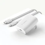 Belkin Boostcharge 20W Wall Charger With Iphone To Usb-c, Lightning Type-c Cable. Fixed Price $12.99.