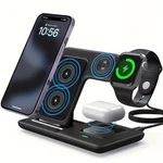 3 Wireless Charging Station 15W Magsafe Stand For Iphone Apple Watch Airpod. Fixed Price $25.99.
