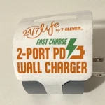 24/7 Life By 7-ELEVEN 2-PORT Fast Wall Charger Power Delivery White. Fixed Price $8.99.
