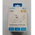 Anker 323 32W Wall Charger With 6FT Usb-c Cable, Fast Charge, White, B2326J21-1. Fixed Price $35.00.