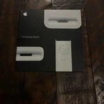 Apple White Universal Dock MB125G/C With Remote And Adapters Os. Fixed Price $99.99.