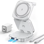 5-IN-1 Wireless Charger For Magsafe, Ac Island Portable Travel Charging Stati.... Fixed Price $87.64.